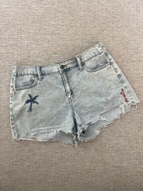 Aerie Distressed Daydream Denim Shorts